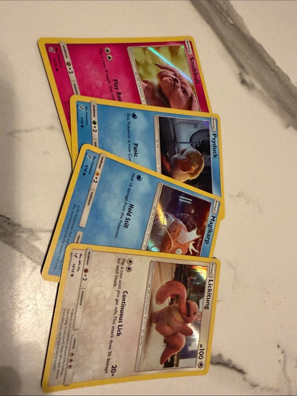 Pokemon Detective Pikachu Holo Lot of 4